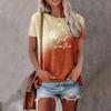 Summer Short Sleeve T Shirt Fashion Women's T-Shirt Dandelion Design Print Daily Casual Round Neck Pullover Oversized Clothing
