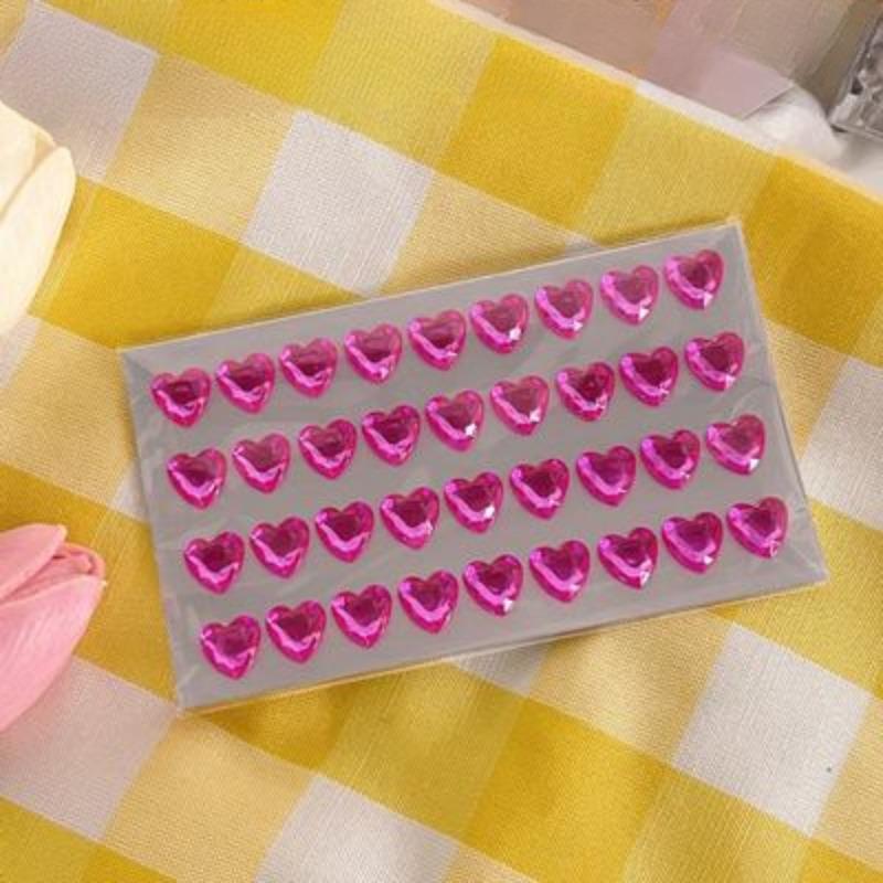 Сияющие наклейки с бриллиантами и кристаллами Love Girl Laser Phone Stickers Kids Girls 3D Stereoscope Small Stickers