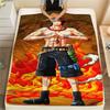 Фланелевое одеяло с принтом персонажей One Piece, Высококачественное, Удобное для всех сезонов, Декор для дома, Тепло и уют, Идеально для рождественских подарков