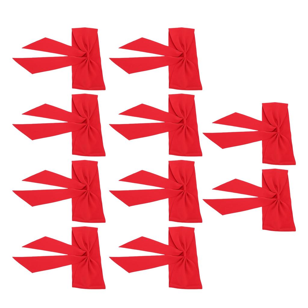 10pcs Chair Sashes Exquisite Reusable Chair Bows for Hotel Weddings Meetings Chair Decoration