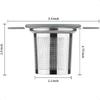 Чайные ситечки из нержавеющей стали для заваривания листового чая, степпер с термостойкими двойными ручками, шарик-инфузор с очень мелкой сеткой