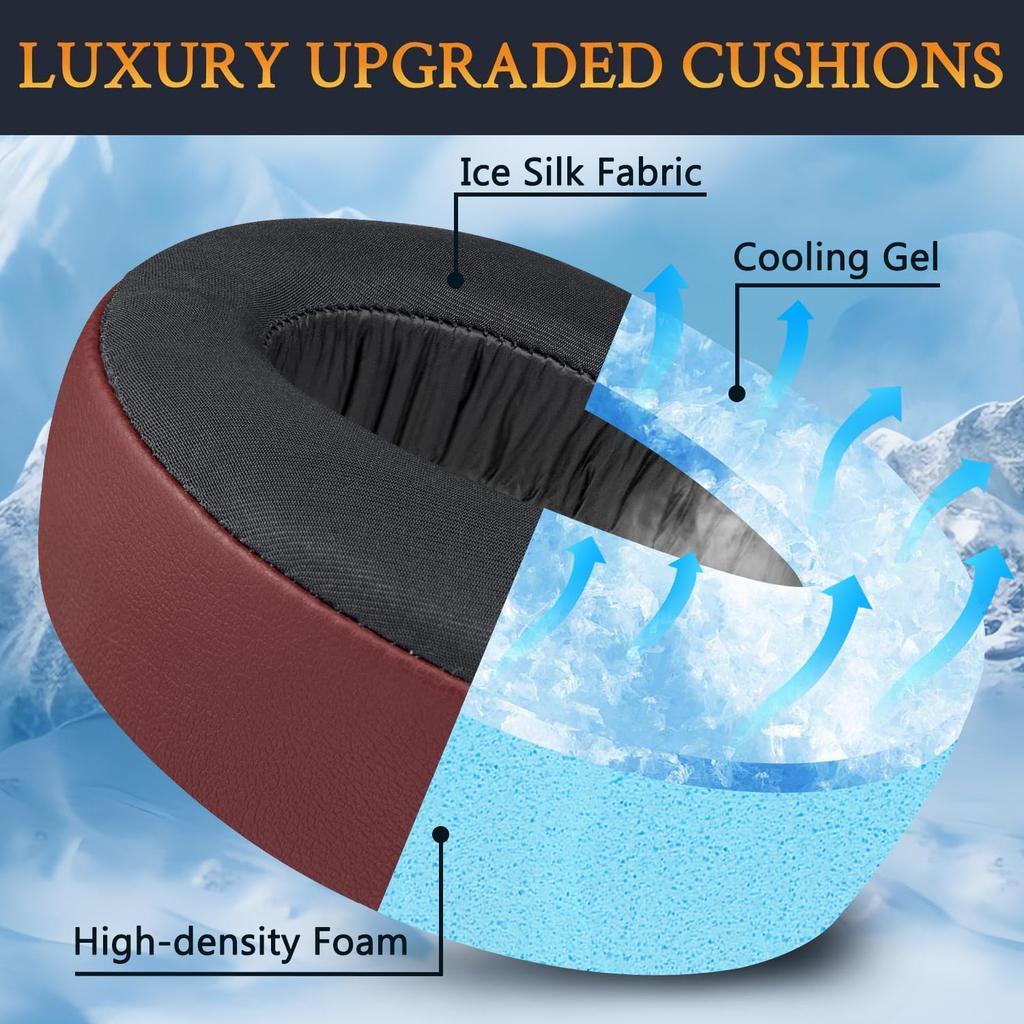 SOULWIT Охлаждающая гелевая подушка для ушей для беспроводной игровой гарнитуры Sony Gold Playstation PS4, амбушюры, модель 2018 года, сменная подушка, подушка для головы, охлаждающая