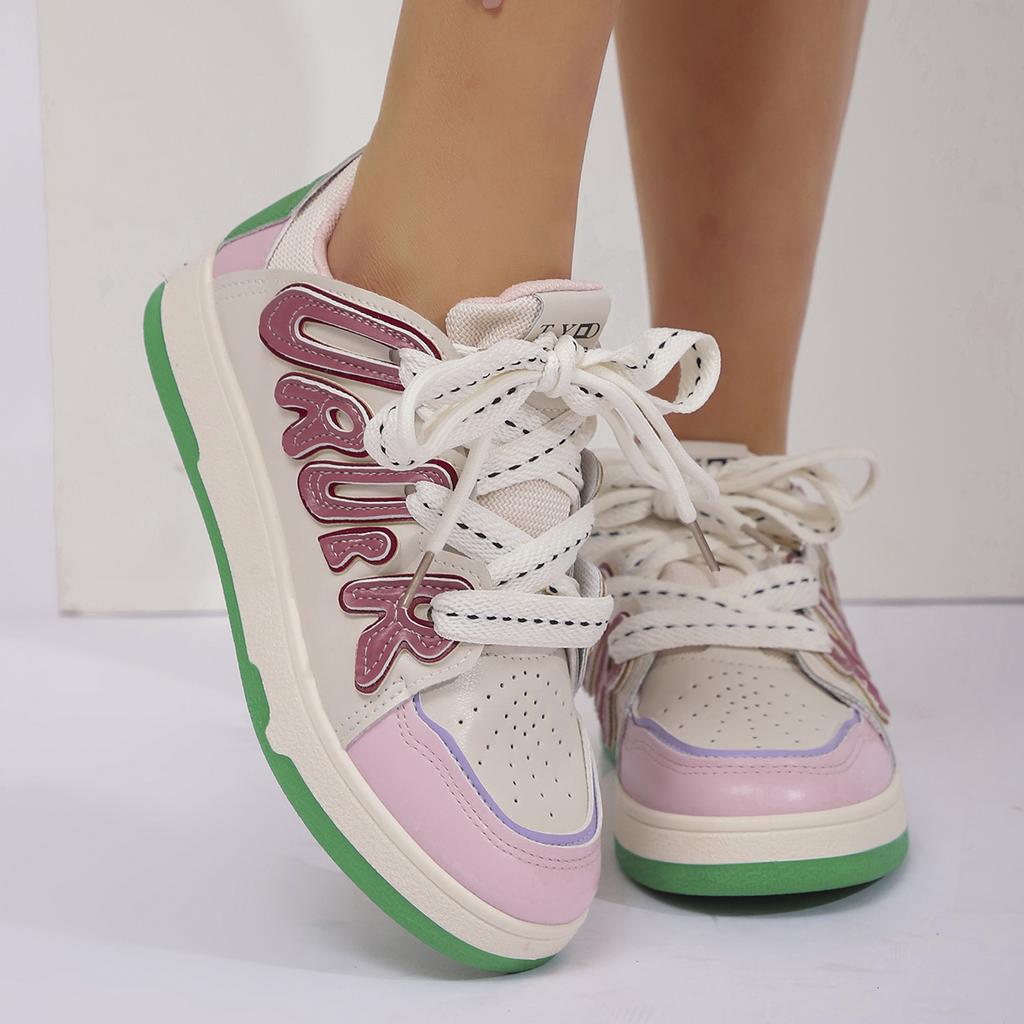 Модные женские кроссовки Дизайнерская модная повседневная вулканизированная обувь Высокие кроссовки на платформе Кожаные кроссовки Студенческие спортивные Туфли большого размера для женщин