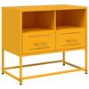 VidaXL Meuble TV jaune moutarde 68x39x60,5 cm acier, support TV, buffet TV, armoire hifi, banc TV, armoire en métal, meuble 846551