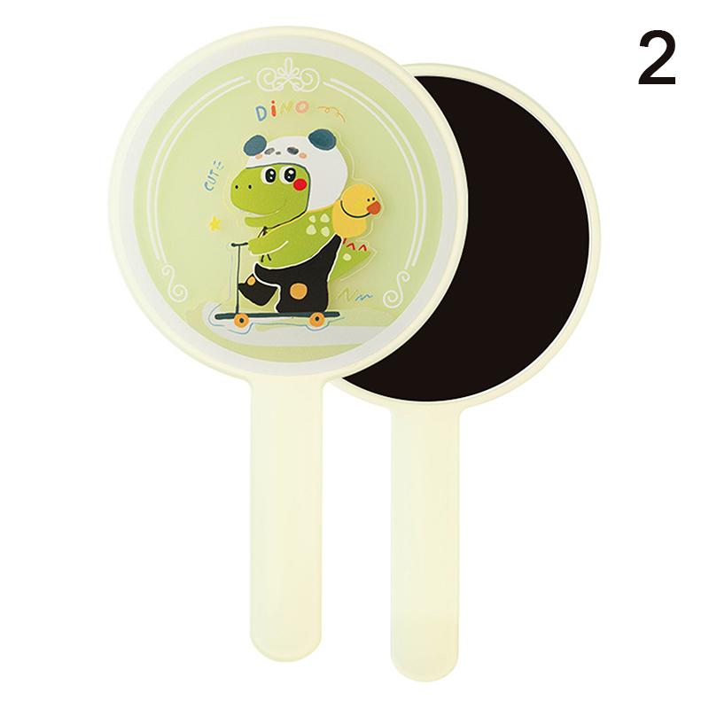 Portable Ins Liquid Shape Heart Mirror Handheld Desktop Cosmetic Mirror Makeup Mirror Travel Metallic High Definition Mirror