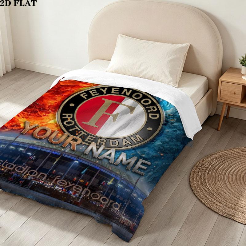 Custom Feyenoord Blanket, High quality Comfortable for All Seasons, Home Decor, Warmth and Comfort