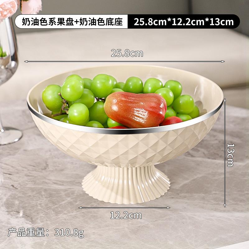 Кухонные фруктовницы большой емкости Пластиковая тарелка для сухофруктов Закуски Конфеты Сервировочный поднос с дренажем Посуда