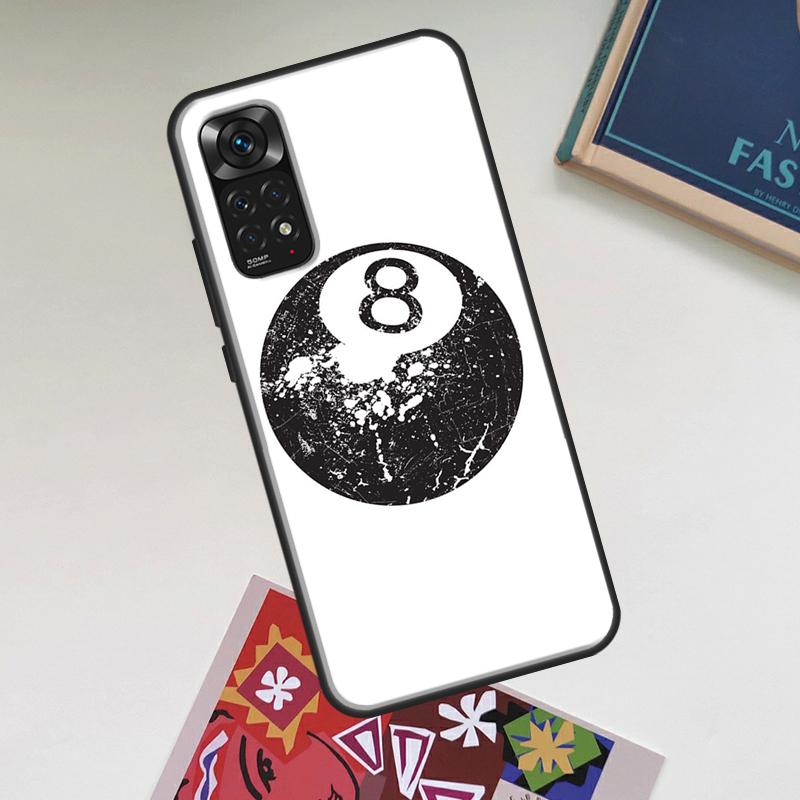 Eight Ball Case For Xiaomi Redmi Note 14 Pro 13 12 11 9 10 15 Pro Plus Redmi 15 C 14C 13C 10C 12C Cover
