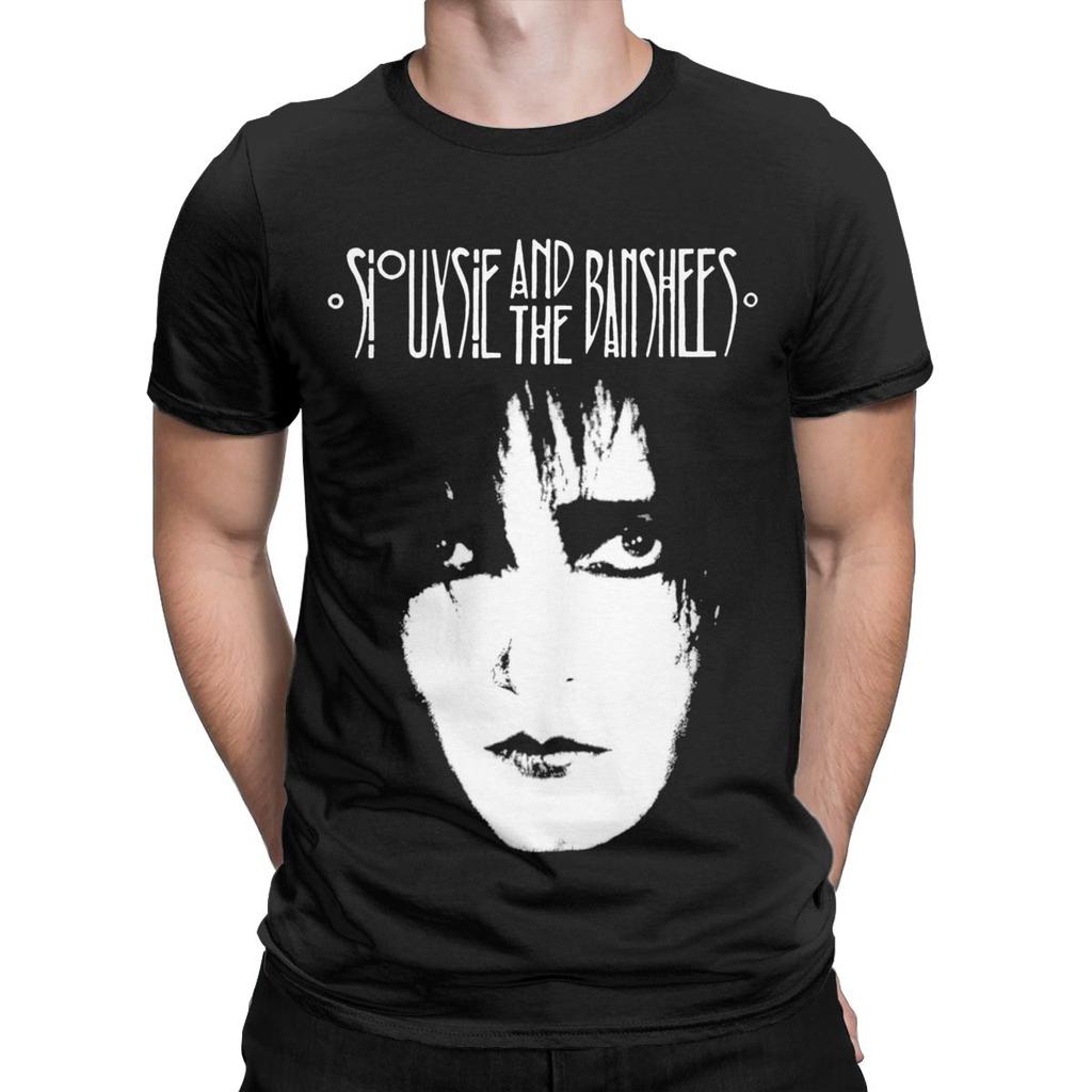 Мужские футболки Siouxsie And The Banshees, топы из чистого хлопка Siouxsie Sioux, новинка, футболки с коротким рукавом и круглым вырезом, летние футболки