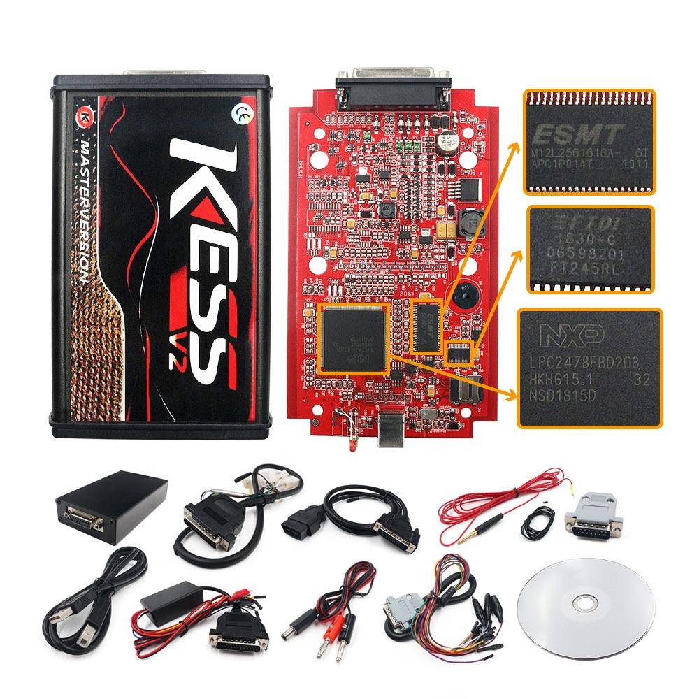 KESS V5.017 EU версия многофункциональная с красной печатной платой онлайн версия без ограничения токенов инструмент для ремонта
