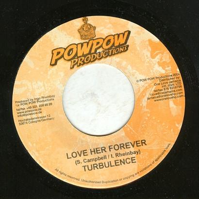 7-дюймовая пластинка TURBULENCE - Люби её вечно НИКАКОЙ Pow Pow Product 2004 Германия Регги, Ска и Даб Б/У