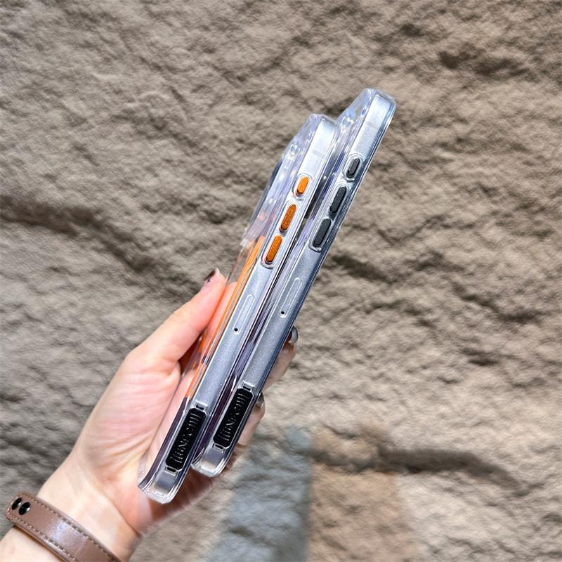 Роскошный беспроводной зарядный Magsafe прозрачный чехол для iPhone 15 16 14 13 11 12 Pro Max Plus 11 магнитный противоударный мягкий бампер