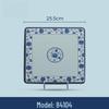 Wuhe 10-дюймовая квадратная обеденная тарелка из меламина с рисунком синего пиона