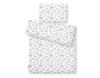 Children's 2-piece cotton bedding set 120x90 cm - gray clouds