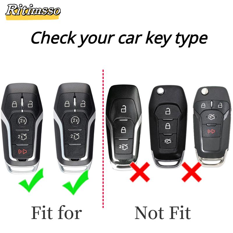 Новый Чехол-Брелок из Углеродного ABS для Ключей Автомобиля Ford Fusion Mondeo Mustang F-150 Explorer Edge Автоаксессуары