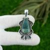 Friendship Day Deal Sterling Silver Natural Solar Moss Agate Handmade Pendant