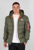 Демисезонная куртка Alpha Industries Hooded Puffer Fd green (118113-257)