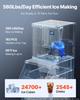 VEVOR Commercial Ice Maker Machine 254 kg/24H Ice-Making Stainless Steel, for Bar Cafe Restaurant Business, Ice Ready in 15 Mins