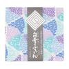 Shirayuki Yuzen Dishcloth with Pine, Bamboo, and Plum Design, Approx. 30 X 40 Cm (Blue)