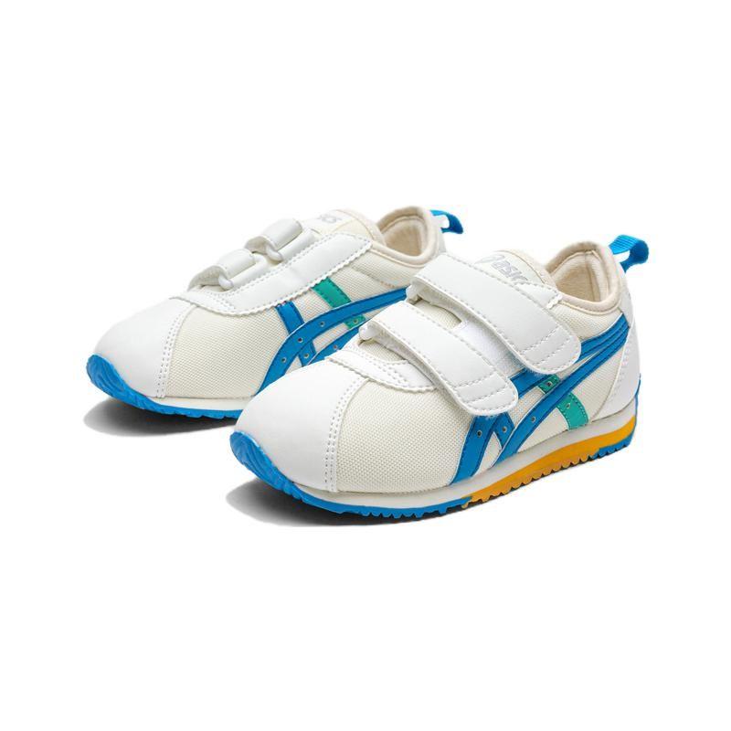 Asics Cotla Comfortable Lightweight Low-Top Kids Casual Shoes Kids Sneaker Beige Blue Green 1144A266-100