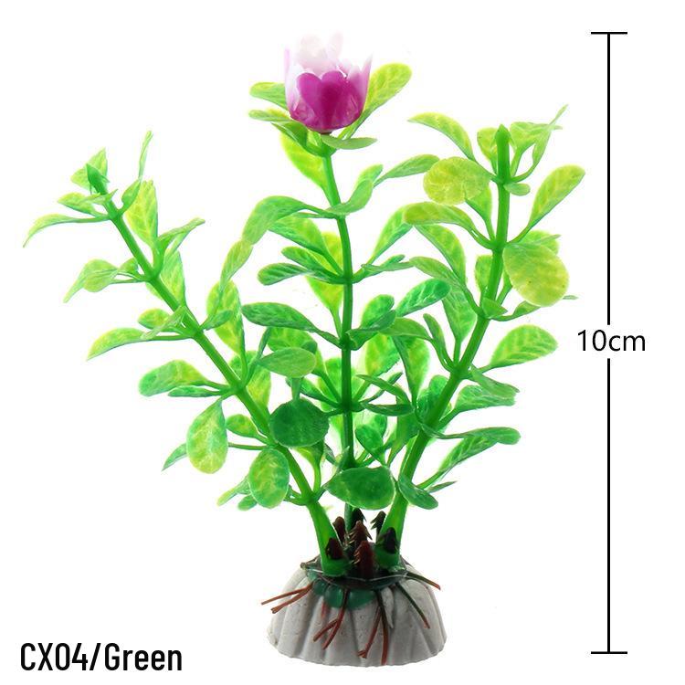Fish Tank Decor: Artificial Aquatic Plants & Reptile Leaves