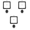 Aquarium Feeding Ring Fish Tank Station Floating Food Tray Feeder Square Circle Accessory Fish Food Feeder Suction Cup Black