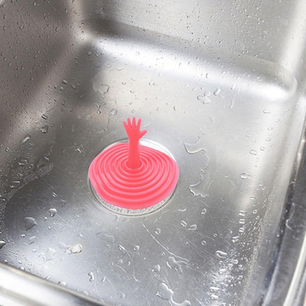 Силиконовая крышка для слива Универсальная заглушка для ванны Плоская пробка Высококачественный уловитель волос для раковины Кухня