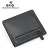 Мужской кошелек для монет RFID с защитой от кражи 2024 года: Компактное хранилище для карт и монет