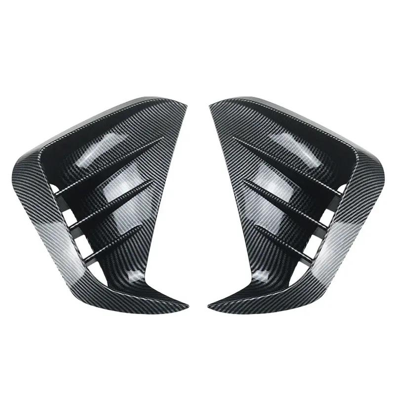 2Pcs Front Bumper Trim Canards For KIA Stinger 2017-2023 Front Bumper Side Vent&Grill Blade Trim Cover Car Styling Accessory