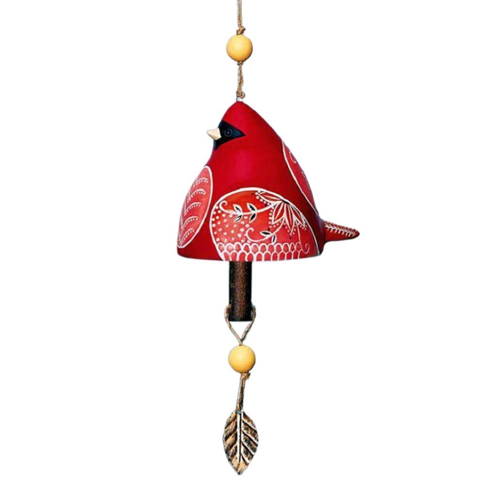 Resin Wind Chime Hand Painted Hanging Ornaments Wind Bell Bird Song Bell Wall Decoration