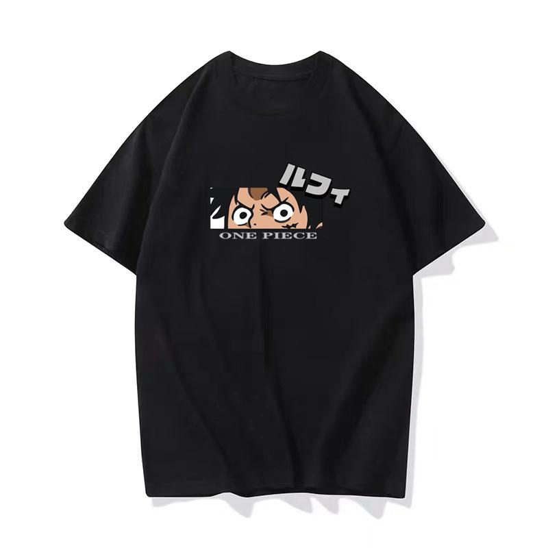 Japanese Anime One Piece Cotton TShirt Luffy Zoro Nami Graphic Summer Short Sleeve Unisex