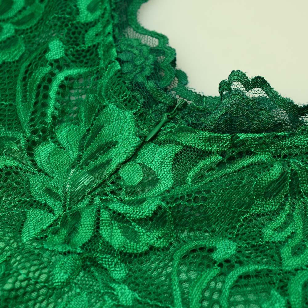 Женское однотонное вечернее платье с круглым вырезом и рукавом три четверти, длинное кружевное