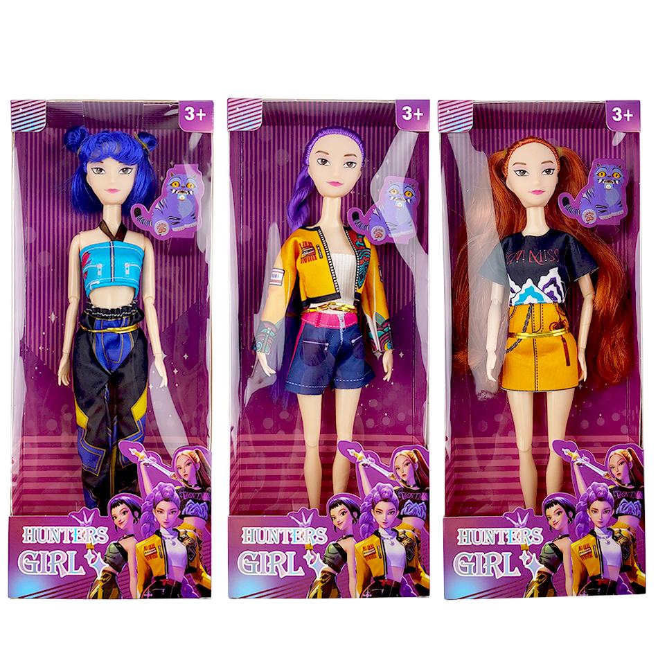 30cm K-Pop Demon Hunters Anime Kpop Girl Group Cartoon Rumi Zoey Mira Action Figures Vinyl Figurines Model Dolls Girls Xmas Gift