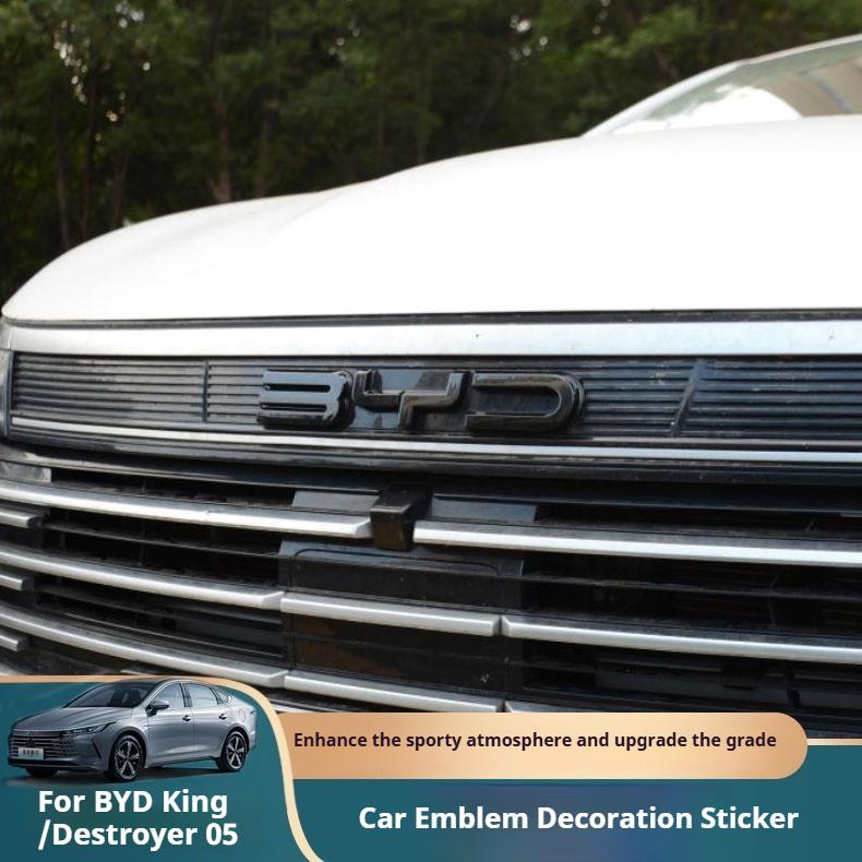 Для BYD KING Черный Автомобильный Значок для BYD King DM-i Destroyer 05 Передний Задний Буквы Внешняя Наклейка Стикер Модификация Аксессуары