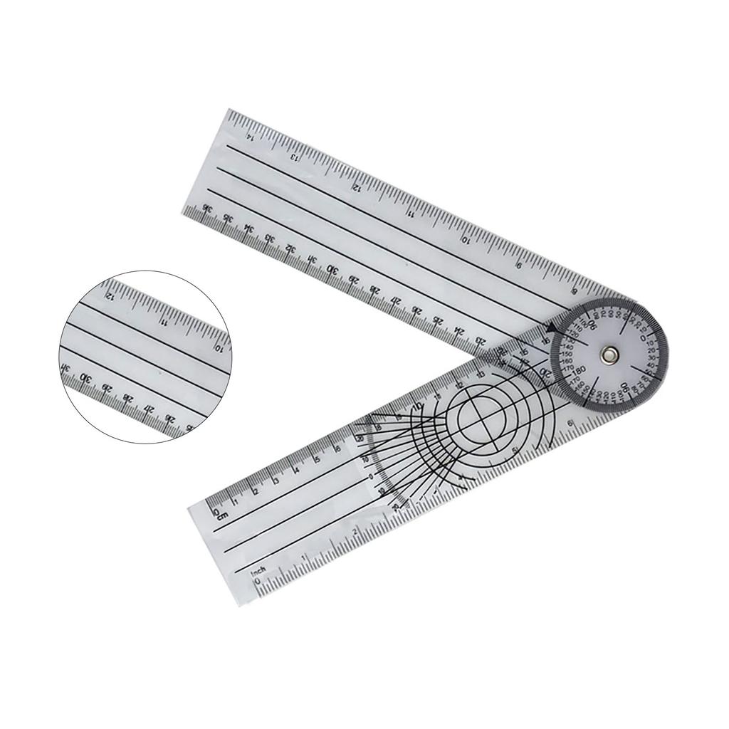 Угловая линейка с вращением на 360 градусов, гибкая, матовая, полупрозрачная, из ПВХ, для Stude