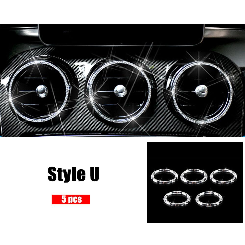 Для Mercedes Benz GLC 253 2015-украшение центральной консоли, ремонт, украшение в виде кольца с кристаллами и бриллиантами, внутренние молдинги