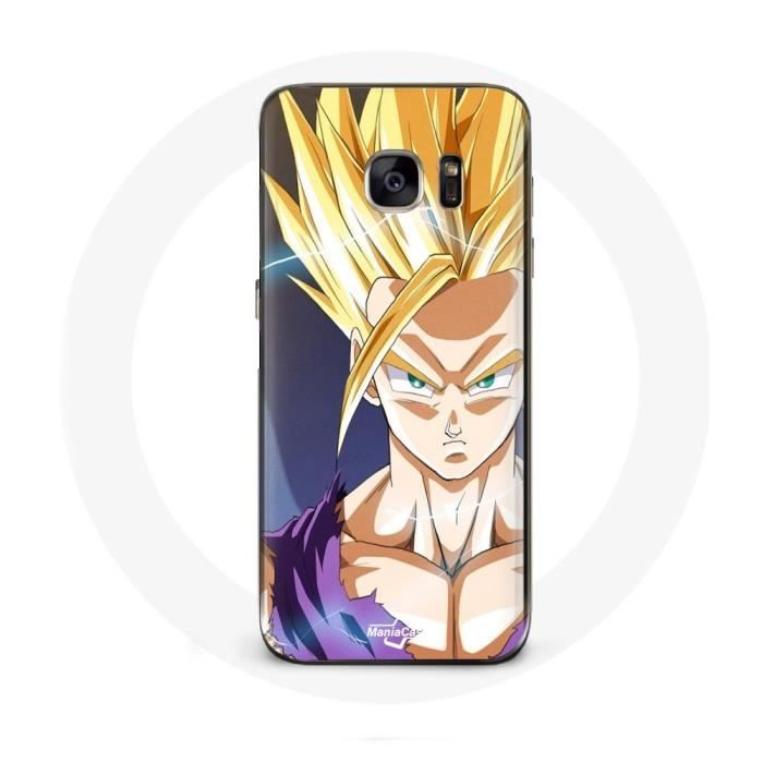 Coque pour Samsung Galaxy S6 edge Manga Dragon Ball Sangoku Visage énervé