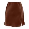 Women's  Skirt Skirt High Waist Zipper Satin Ribbon Lined Skirt Skirt
