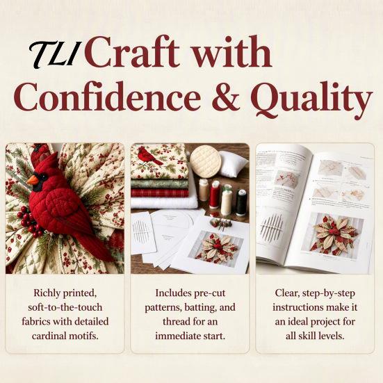Indoor Wall Hanging Decoration Patchwork Bow Sewing Kit, Large Fabric DIY Sunflower Oversized Pattern Pumpkin Quilted Craft Kit for Adults,