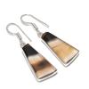 Montana Agate Gemstone 925 Sterling Silver Jewelry Earring 1.69"