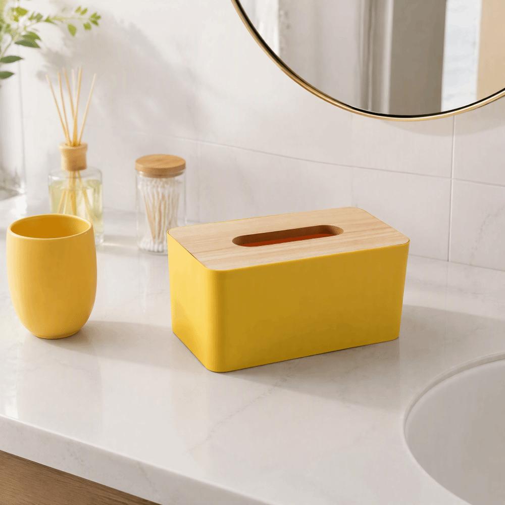 Plastic Rectangular Tissue Box 20.5 x 12 x 10 cm Decorative Tissue Box  for Living Room