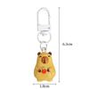 Kawaii Креативный брелок-подвеска Capybara Милый мультяшный автомобильный брелок-подвеска Украшение для рюкзака Аксессуары Подарки