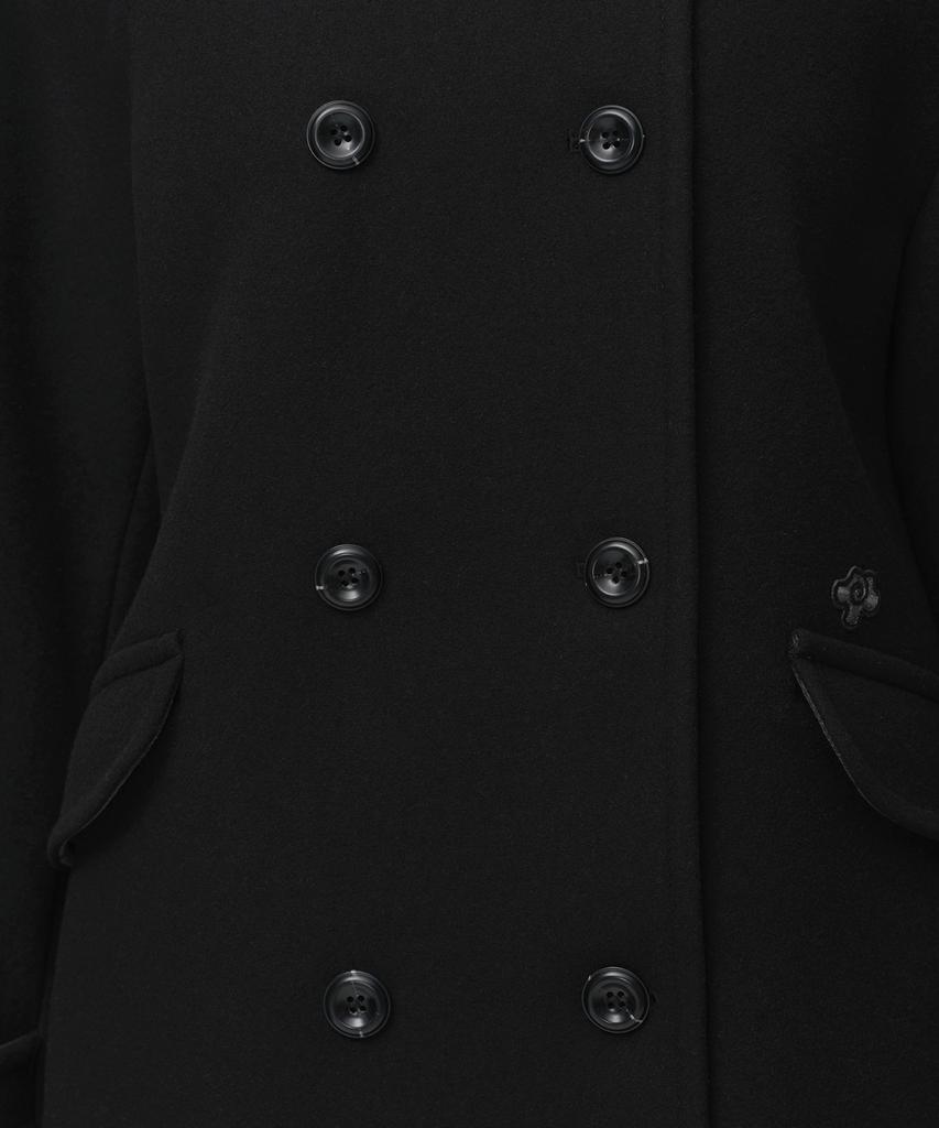 MUSINSA STANDARD WOMAN [Ohesio Collaboration] Cashmere Blend Double Half Coat [Black]