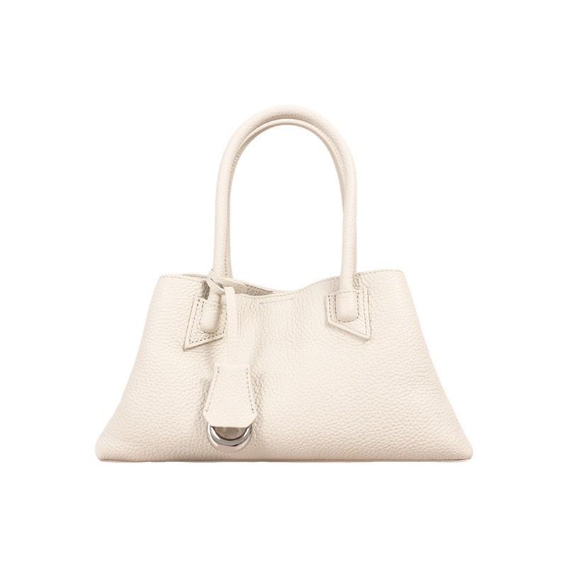 2026 Early New Commuter Fashionable Handbag Niche Simple All-matching Leather Cross-body Bag Large Capacity