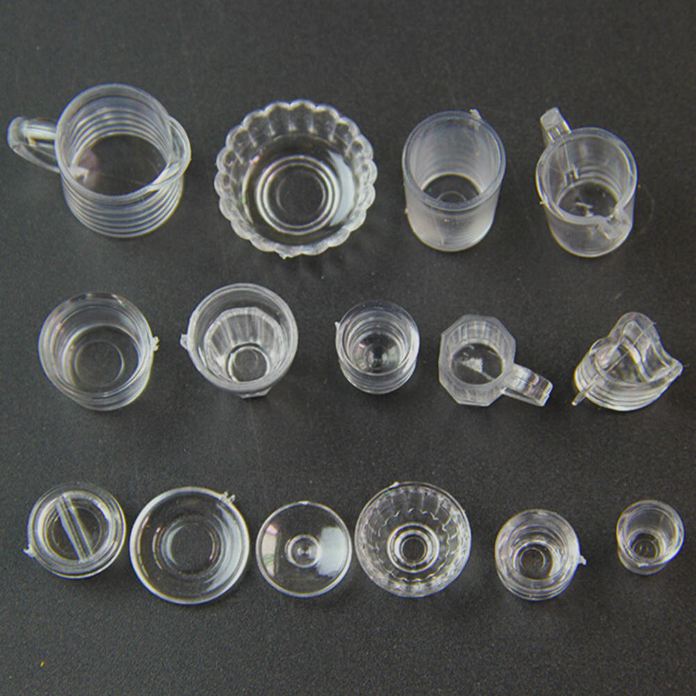 15 шт./компл., ультралегкий материал из глины, конфетная чашка для игр, мини-чашка, пластиковый контейнер