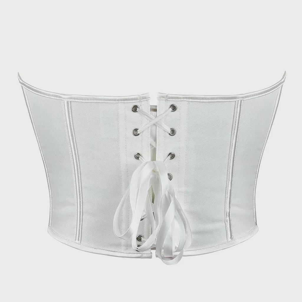 Милый сетчатый корсет-труба в форме сердца с открытыми плечами