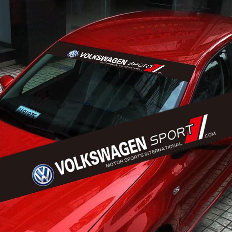 Hot Car Front Rear Windshield Decal Sticker Decoration Accessories tool For Volkswagen VW Scirocco Golf Amarok T5 Phaeton Teramo