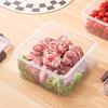 Прозрачный контейнер для хранения пищевых продуктов: Контейнер для хранения свежести с защелкой, безопасный для микроволновой печи и холодильника, для порционирования и домашнего использования.