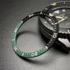 Керамический плоский внутренний безель SEIKO, неоригинальная деталь для SKX007 SBSA, люминесцентный, зеленый, черный/зеленый - SRPD, и т.д.. - Маркировки. 7С26-0020
