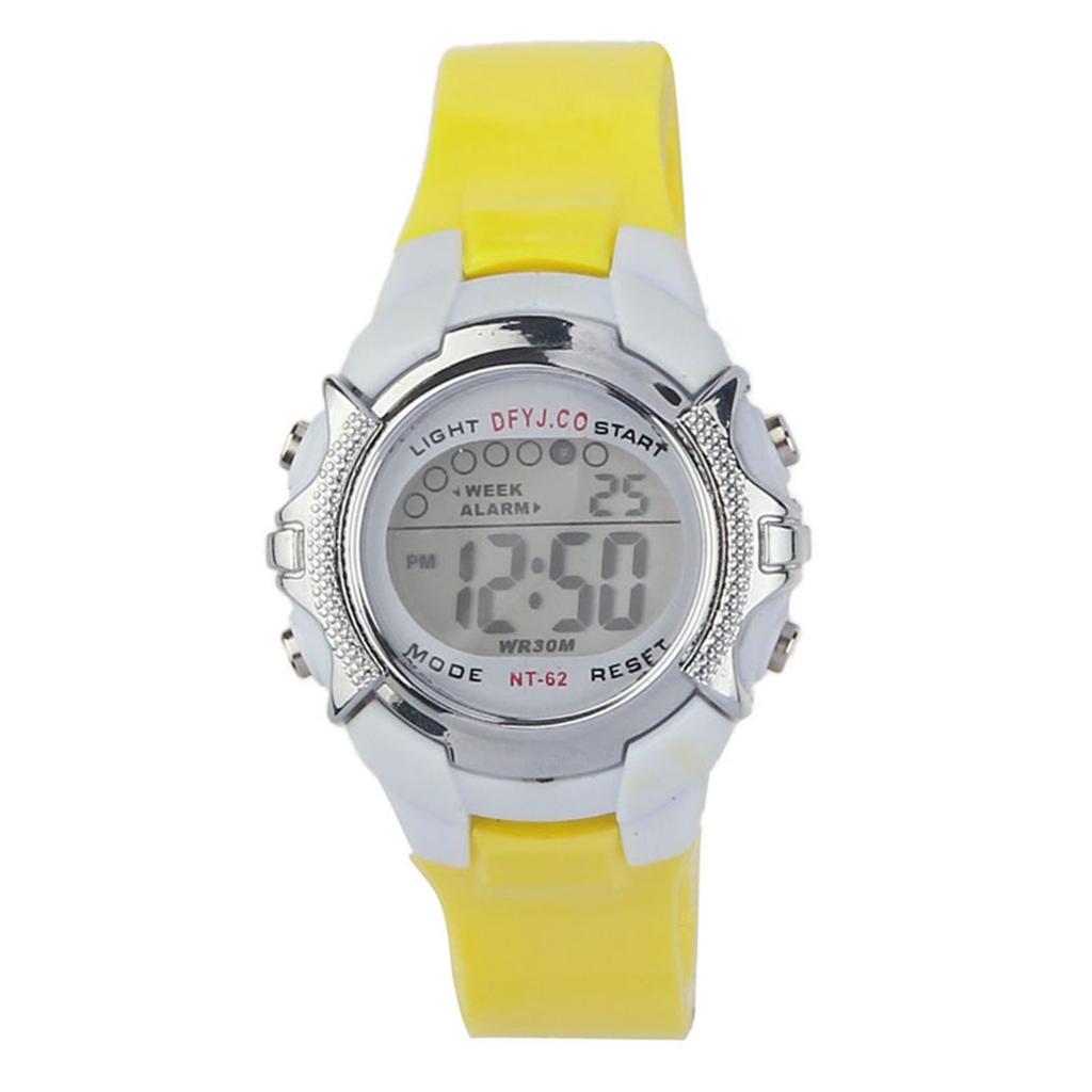 Fashion Children Digital LED Quartz Alarm Date Sports Wrist Watch